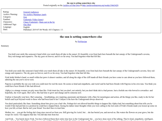 fics/others/the_sun_is_setting screenshot