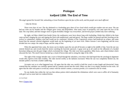 Prologue screenshot