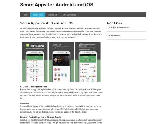 sportsapp screenshot