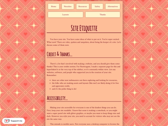 neocities/etiquitte screenshot