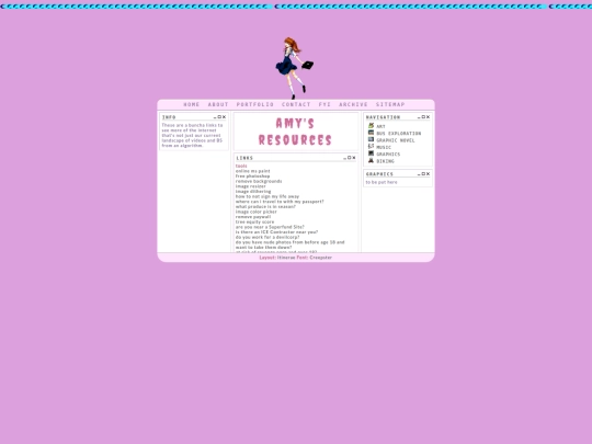 links screenshot