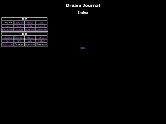 Dream-Journal-Index screenshot