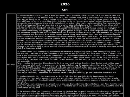 Dream-Journal/2026/April screenshot