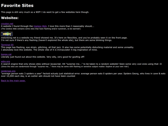 Favorite-Sites screenshot