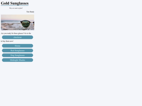 Shadyshop/pages/goldsunglasses screenshot
