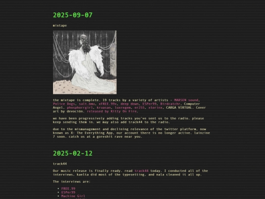 announcements screenshot