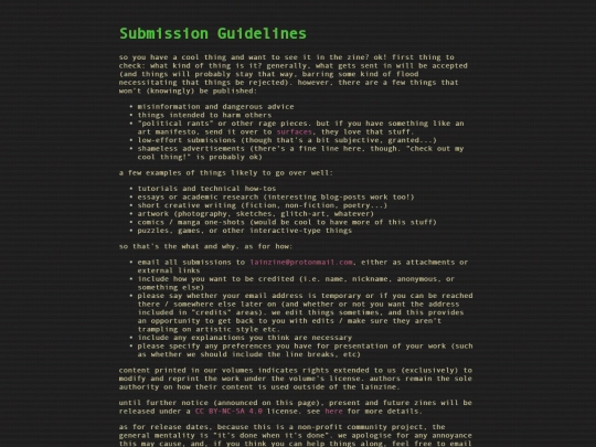 submissions screenshot