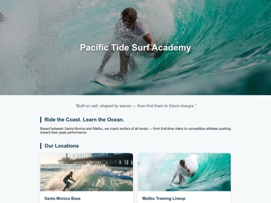 atlas/pacifictidesurfacademy screenshot