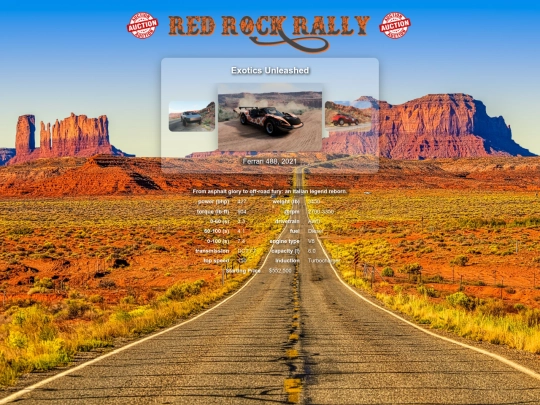 redrockrally/selections screenshot