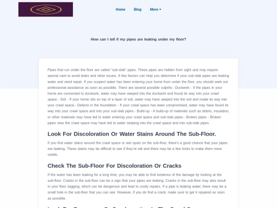 blog/how-can-i-tell-if-my-pipes-are-leaking-under-my-floor screenshot