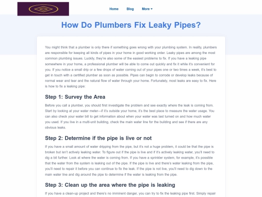 how-do-plumbers-fix-leaky-pipes screenshot