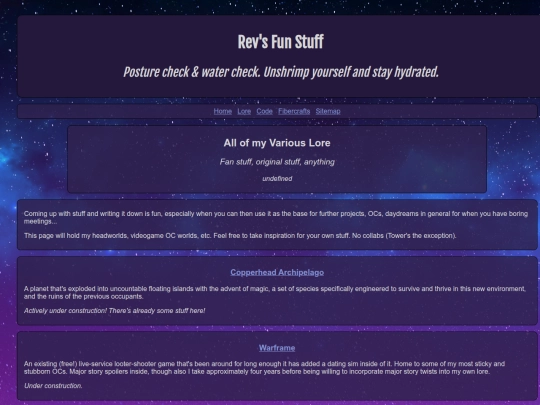 lore screenshot