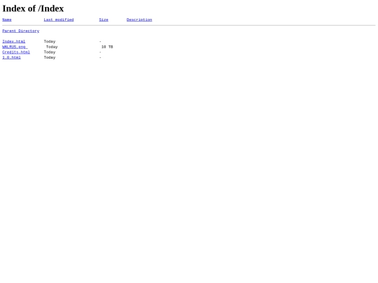 index screenshot