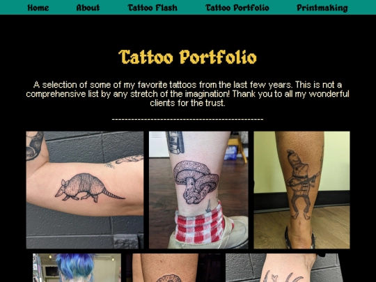 Portfolio screenshot