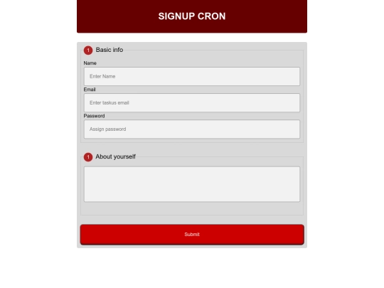 form screenshot