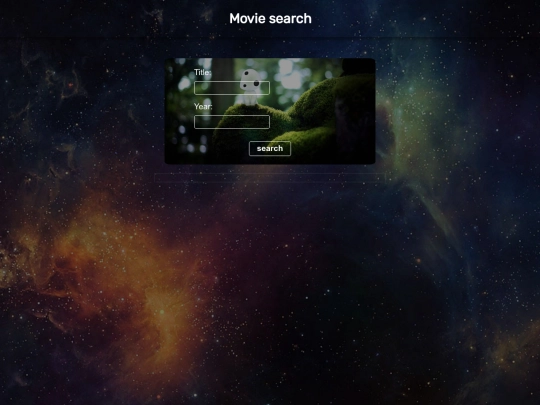 movie-search screenshot