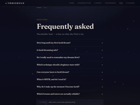 faq screenshot