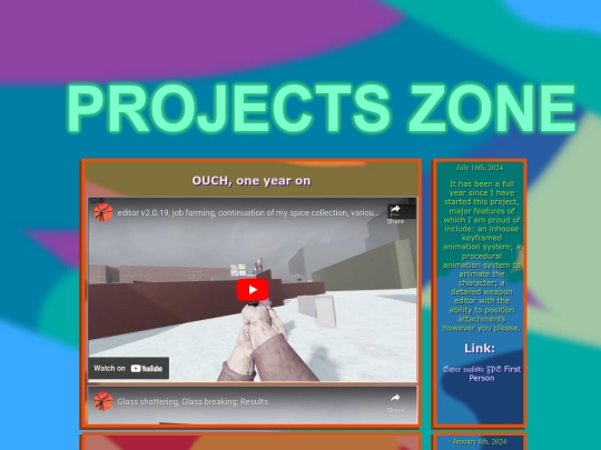 Projects screenshot