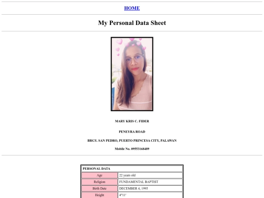 kris/krispersonalprofile screenshot