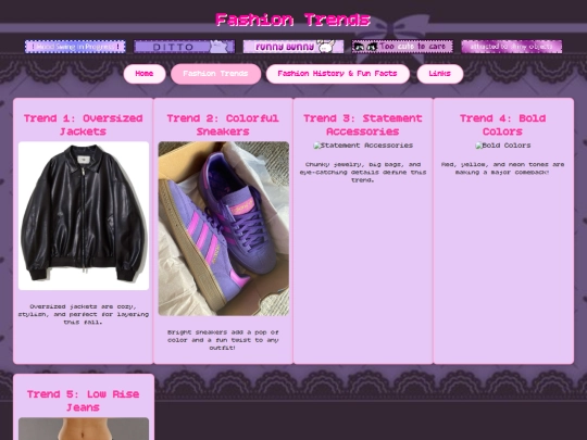 fashion trends screenshot