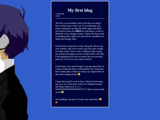 blogs/firstblog screenshot