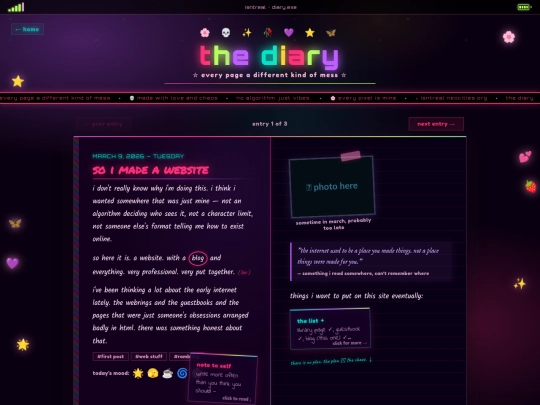 blog screenshot