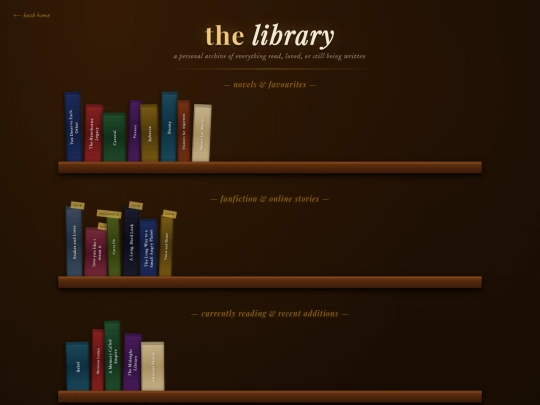 library screenshot