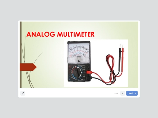 AnalogMultimeter screenshot