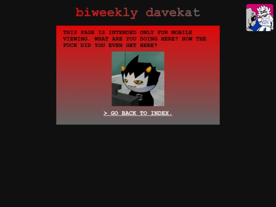 biweeklydavekat/index-mobile screenshot