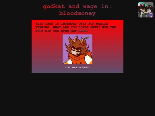 gawibloodmoney/index-mobile screenshot