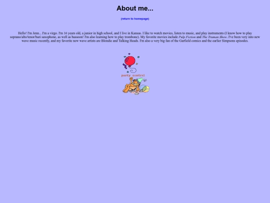 about-me screenshot