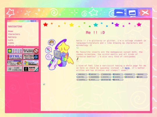 aboutglittersy screenshot