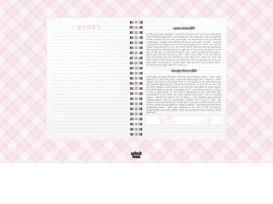 diary screenshot