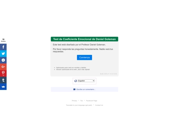 Test de Coeficiente Emocional de Daniel Goleman screenshot
