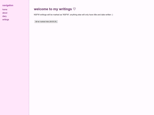 writings screenshot