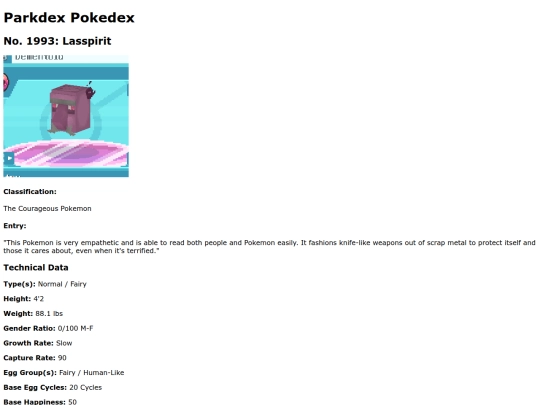 PokedexLasspirit screenshot