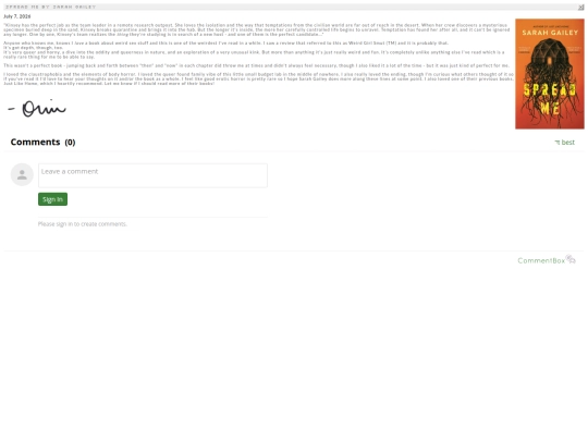 bookreviews/spreadme screenshot