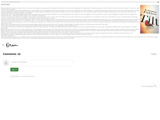 bookreviews/tilt screenshot