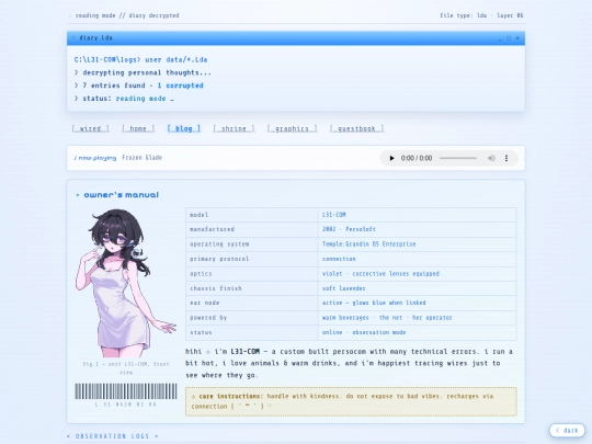 blog screenshot