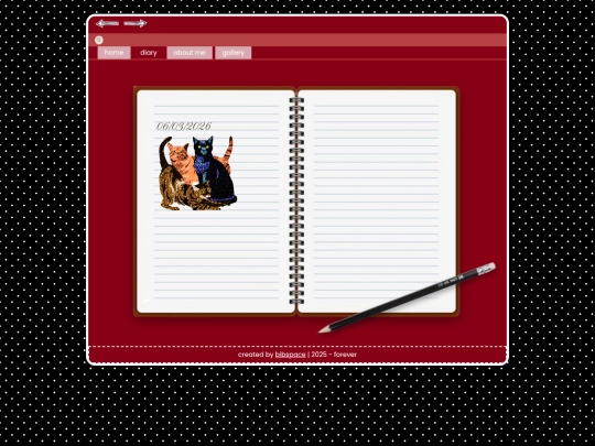Diary screenshot