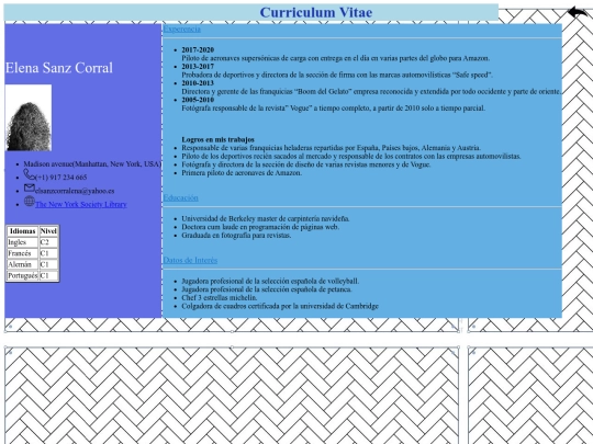 curriculumvitae screenshot
