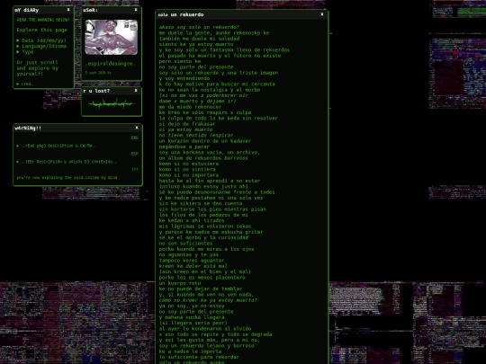 diary screenshot