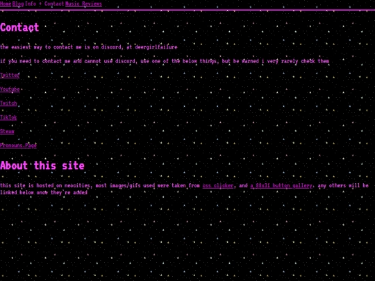 info screenshot