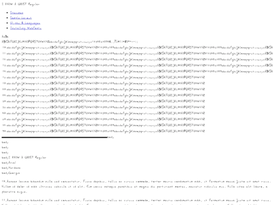 fonts/i know a ghost/iknowaghost-demo screenshot