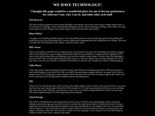 Technology screenshot