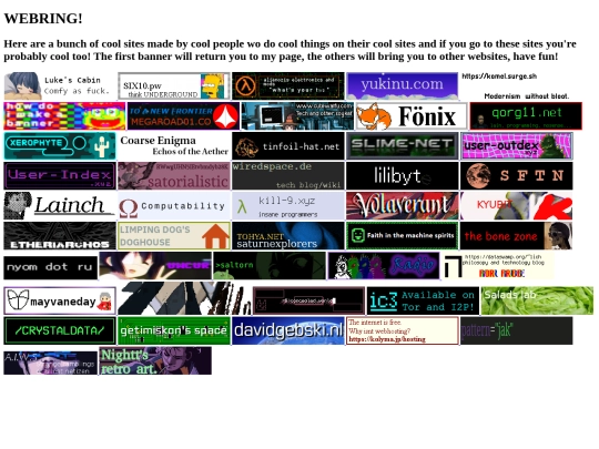 Webring screenshot
