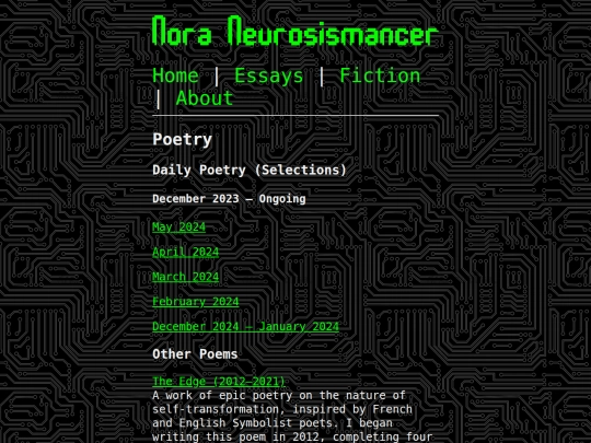 poetry screenshot