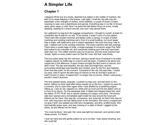 simplerlife-ch1 screenshot