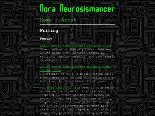 writing screenshot