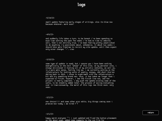 logs screenshot